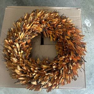 Pier 1 Autumn Wreath - Orange and Brown